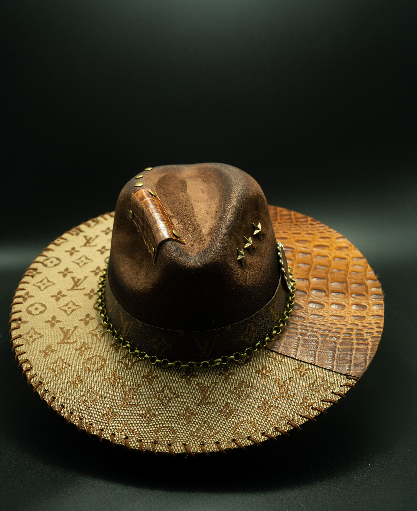 Brown Dynasty — handmade custom fedora by Swaghatz