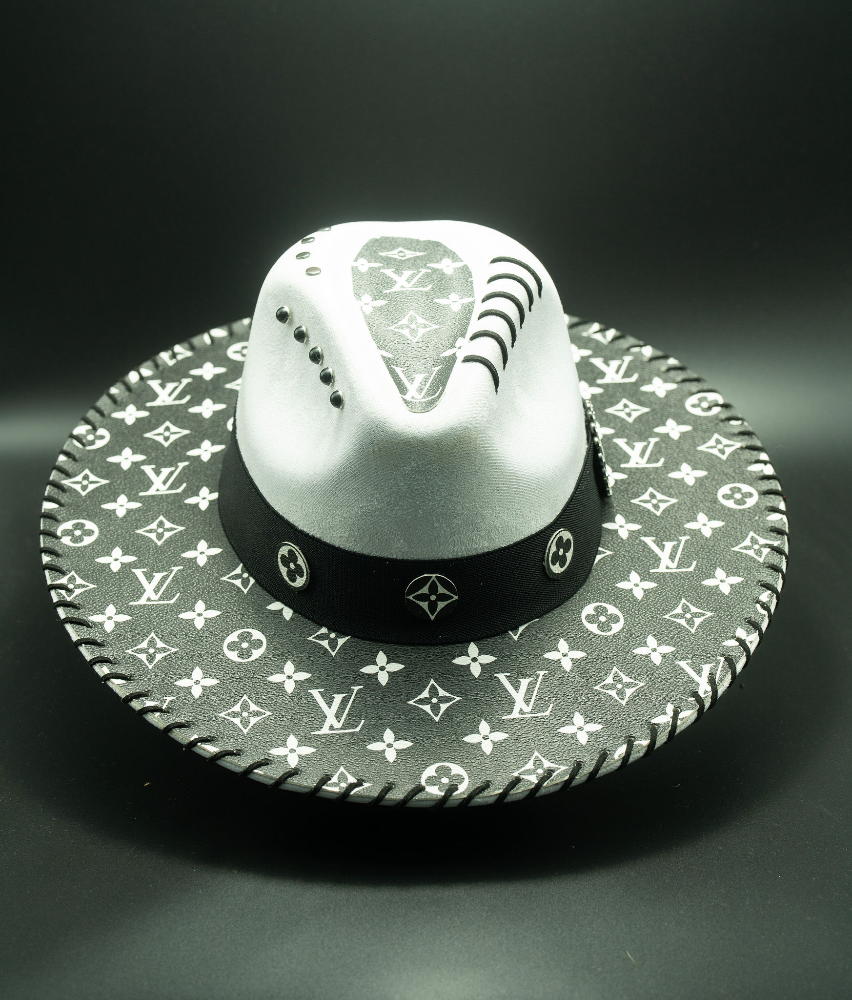 Black and White Prestige — handmade custom fedora by Swaghatz