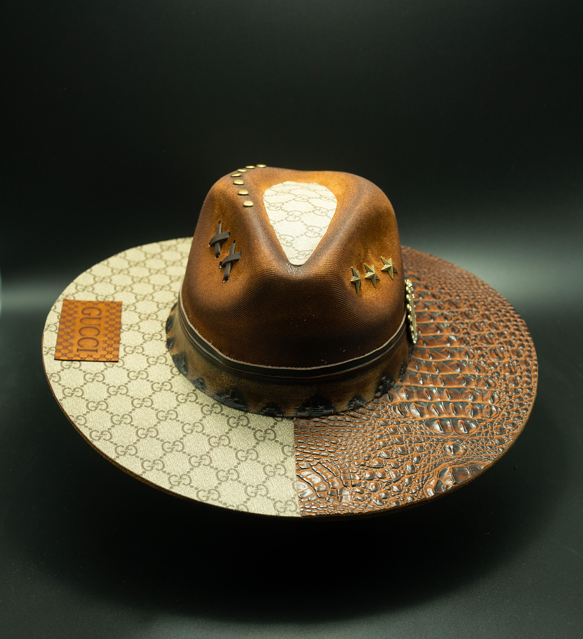Golden Gator — handmade custom fedora by Swaghatz