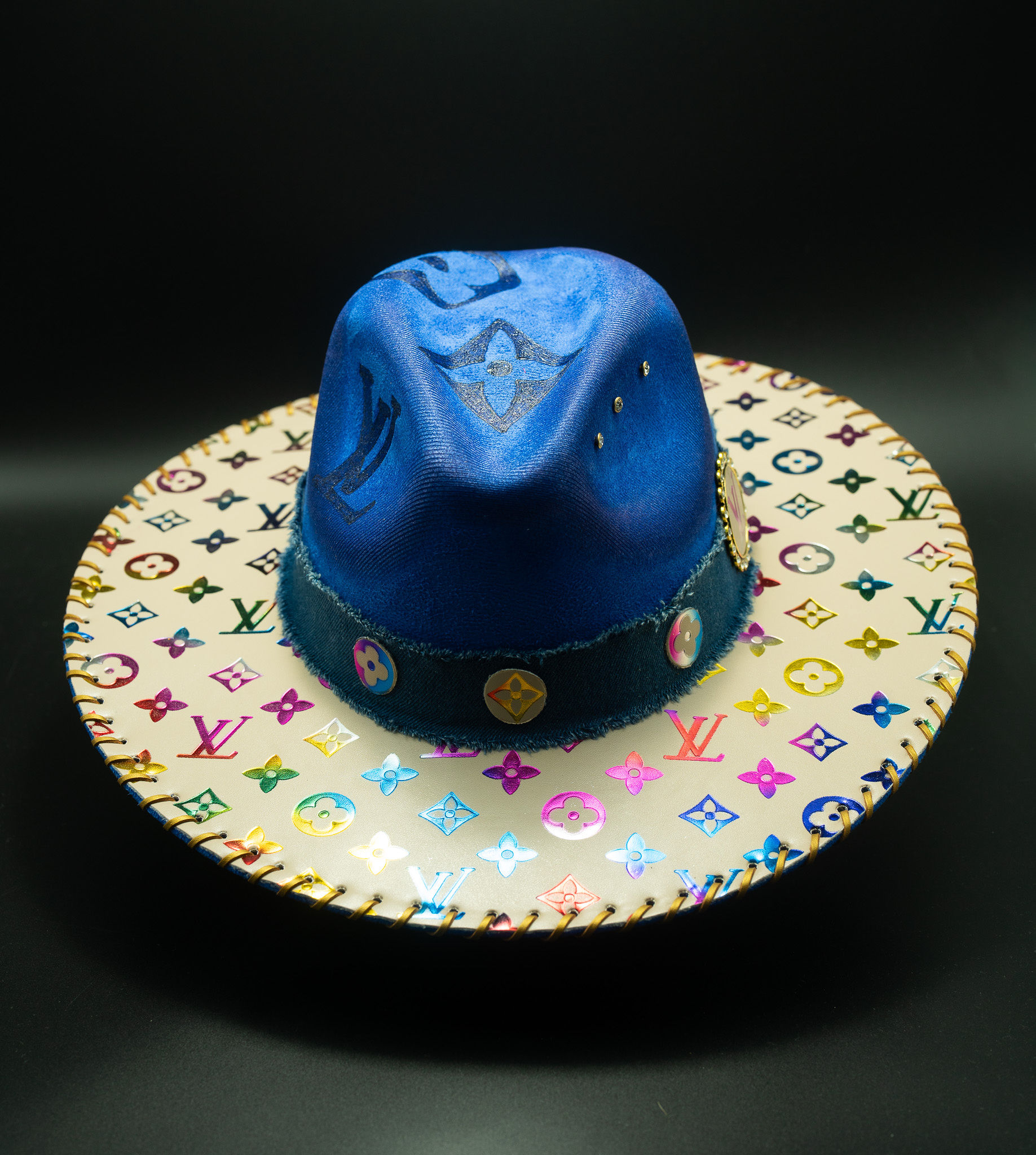 Rainbow Royalty — handmade custom fedora by Swaghatz