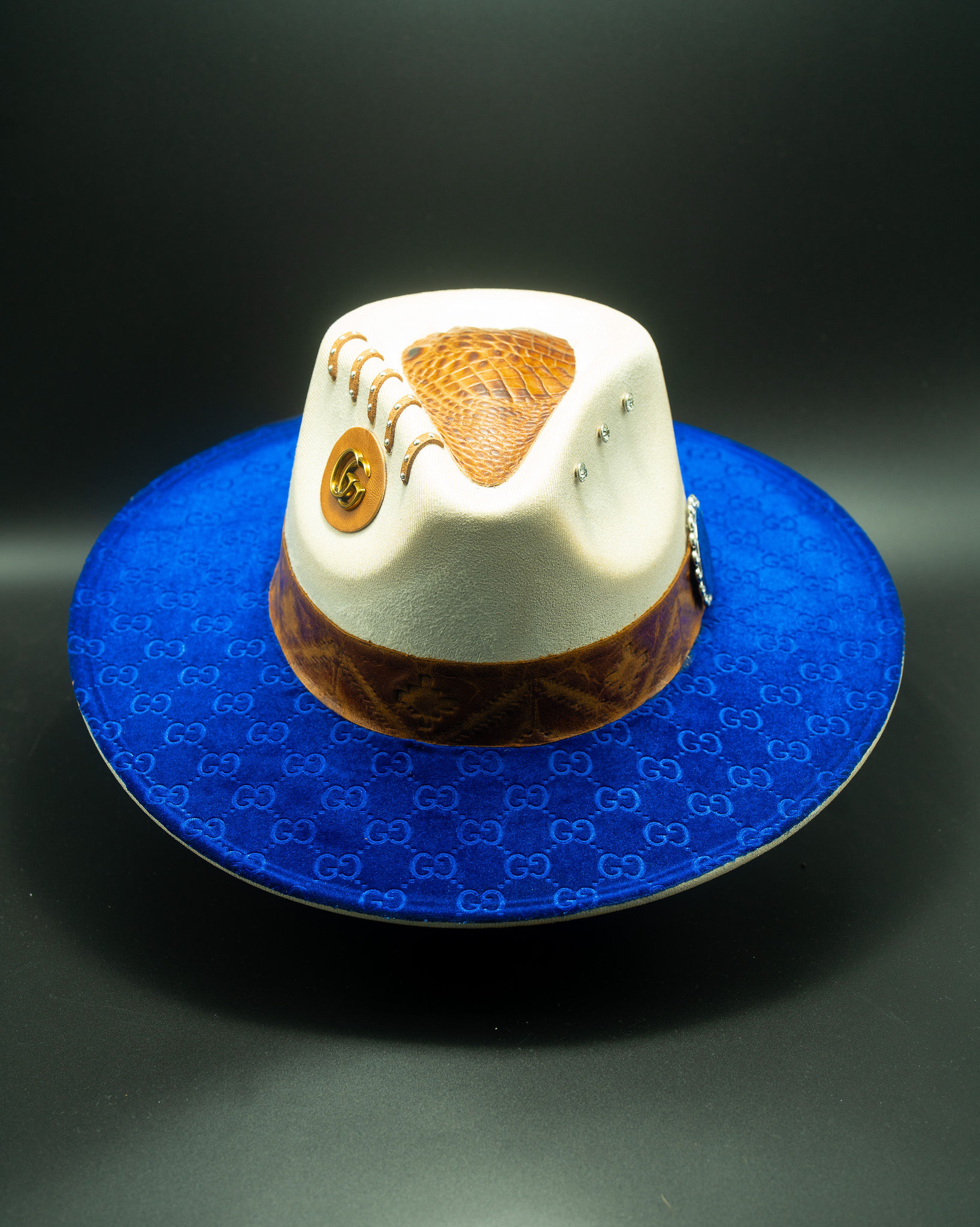 Blue Beauty — handmade custom fedora by Swaghatz