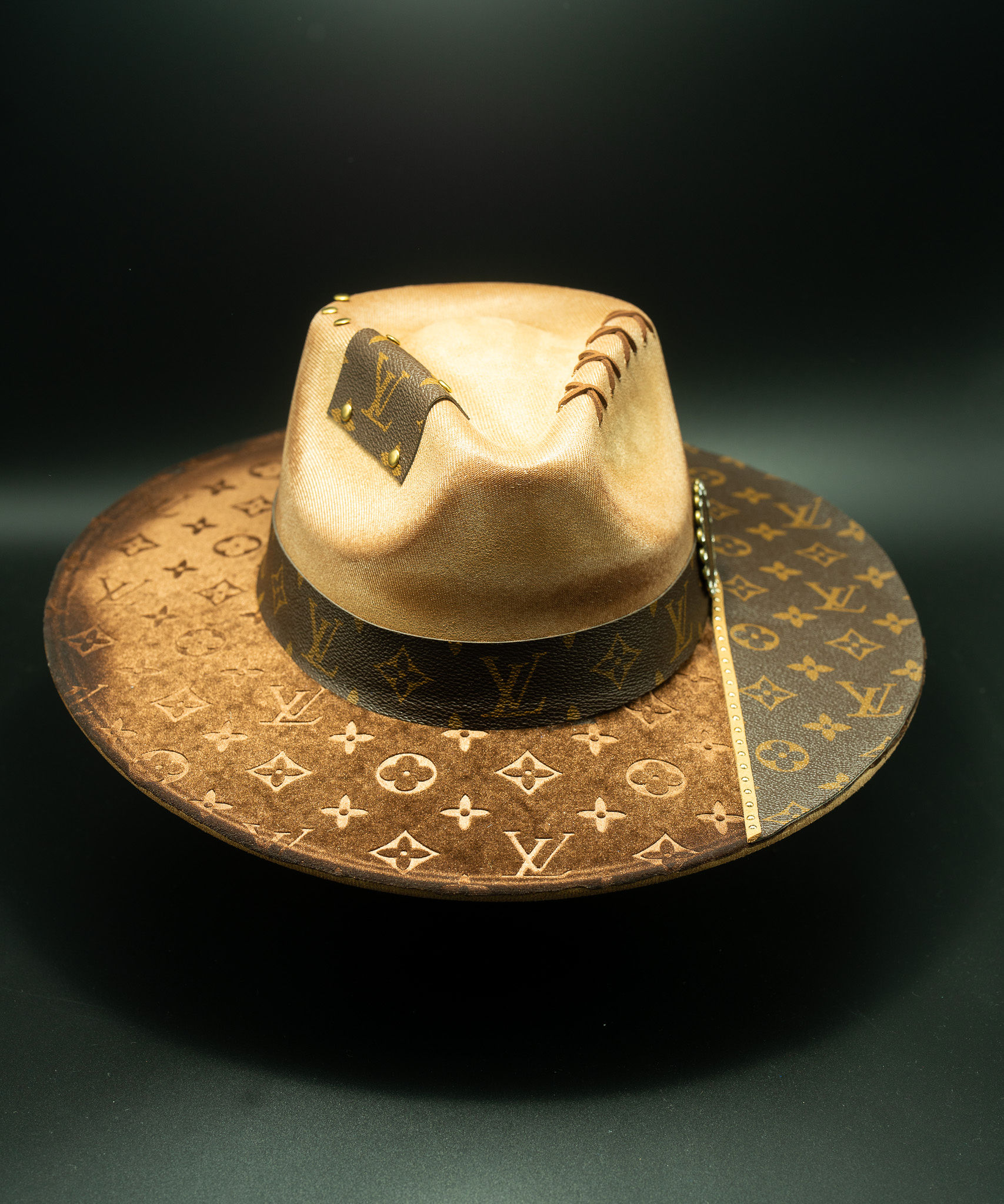 Brown Velvet King — handmade custom fedora by Swaghatz