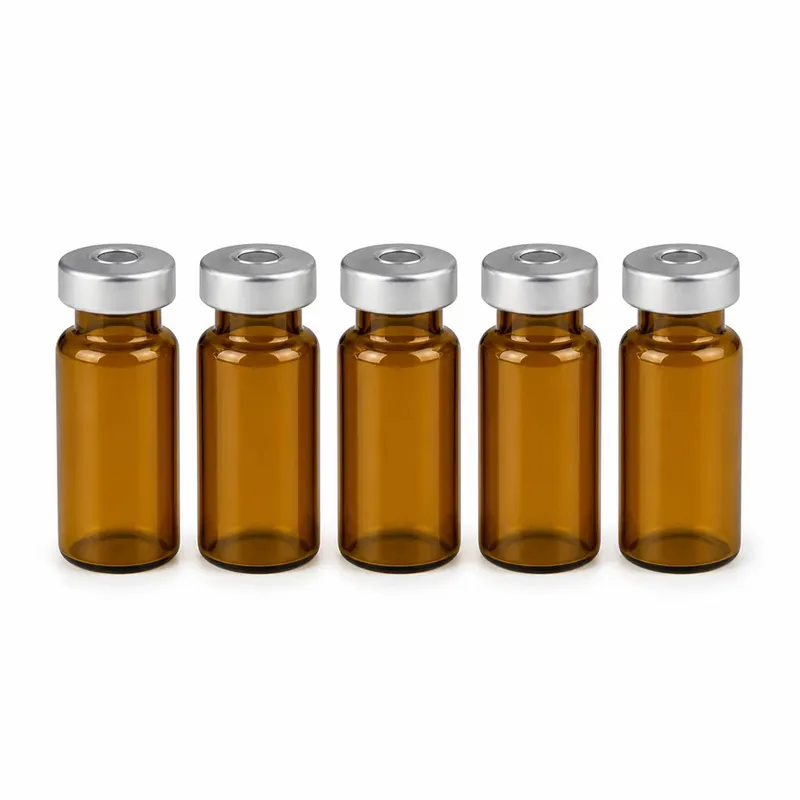 Sterile Amber Glass Vials — 100 Pack