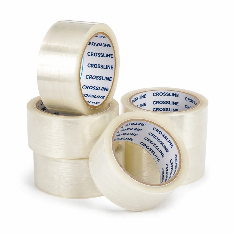 [CS-TAPE-CLR-2X110-C6] Clear Packing Tape 2 in × 110 yd — 6 Pack