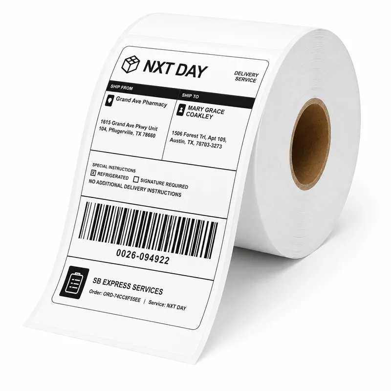 [CS-LABEL-4X6-R500] Direct Thermal Labels 4 × 6 — Roll of 500