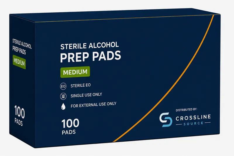 Sterile Alcohol Prep Pads — Box of 100