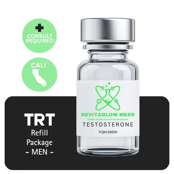 TRT CALI Men's Refill Package 60 days (Cypionate 200mg/mL 10mL + Anastrozole 24×1mg)