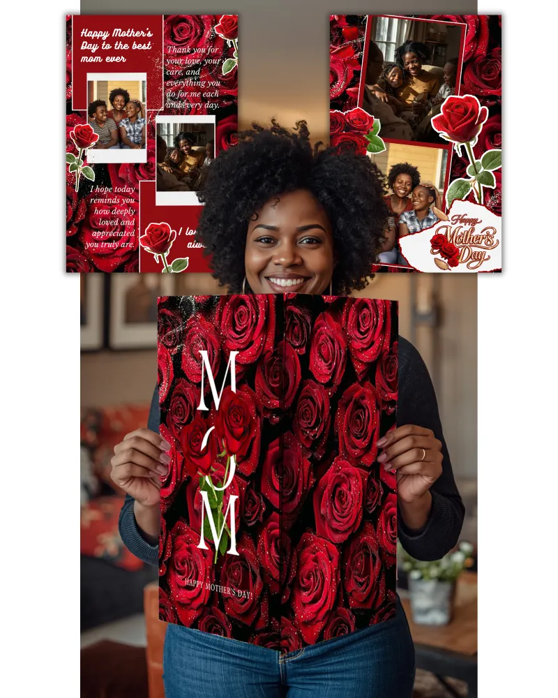 Mother's Day Rose for you - Jumbo Card