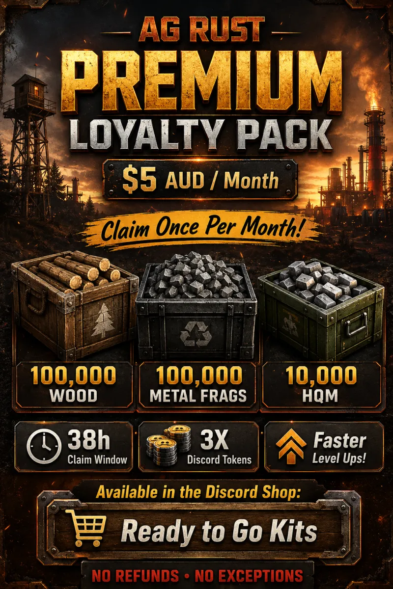 AG Rust Premium Loyalty Pack