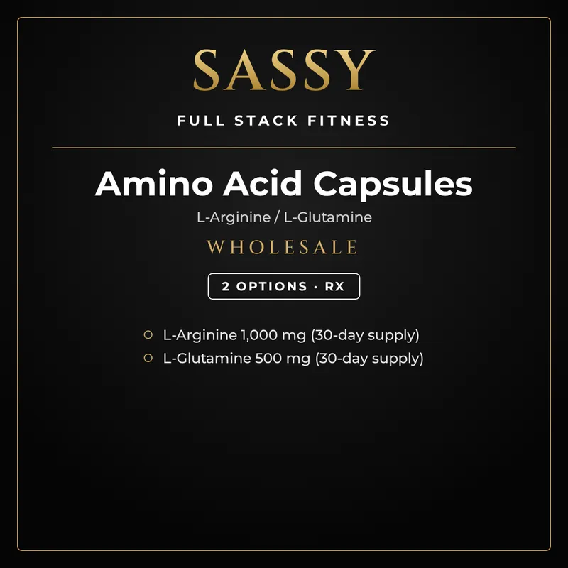 WHOLESALE – Amino Acid Capsules (L-Arginine / L-Glutamine)
