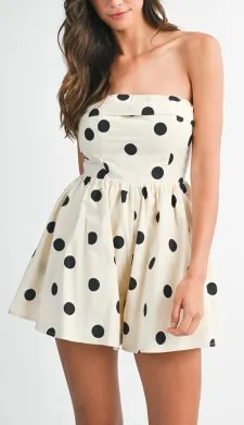 Luna Polka Dot Romper