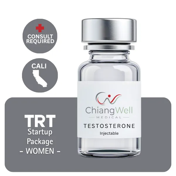 TRT CALI Women's Startup Package (Consult, Labs, Cypionate 200mg/mL 10mL)
