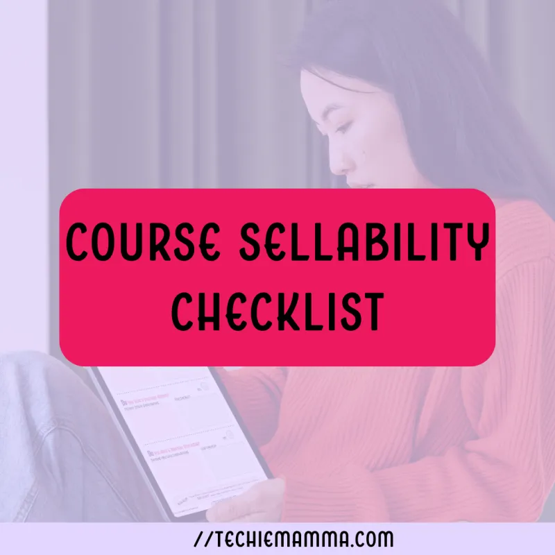 Course Sellability Checklist