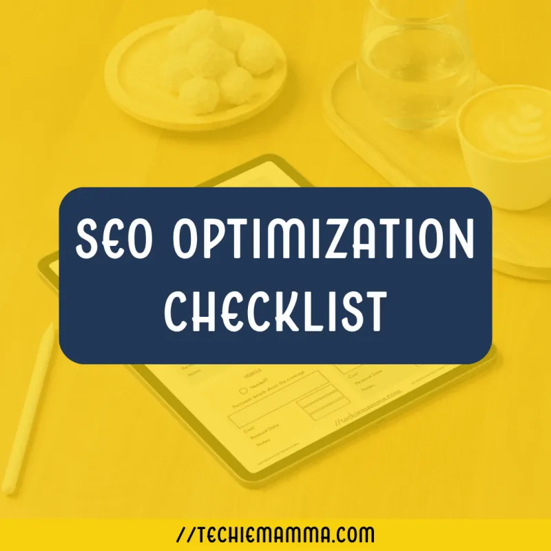 SEO Optimization Checklist