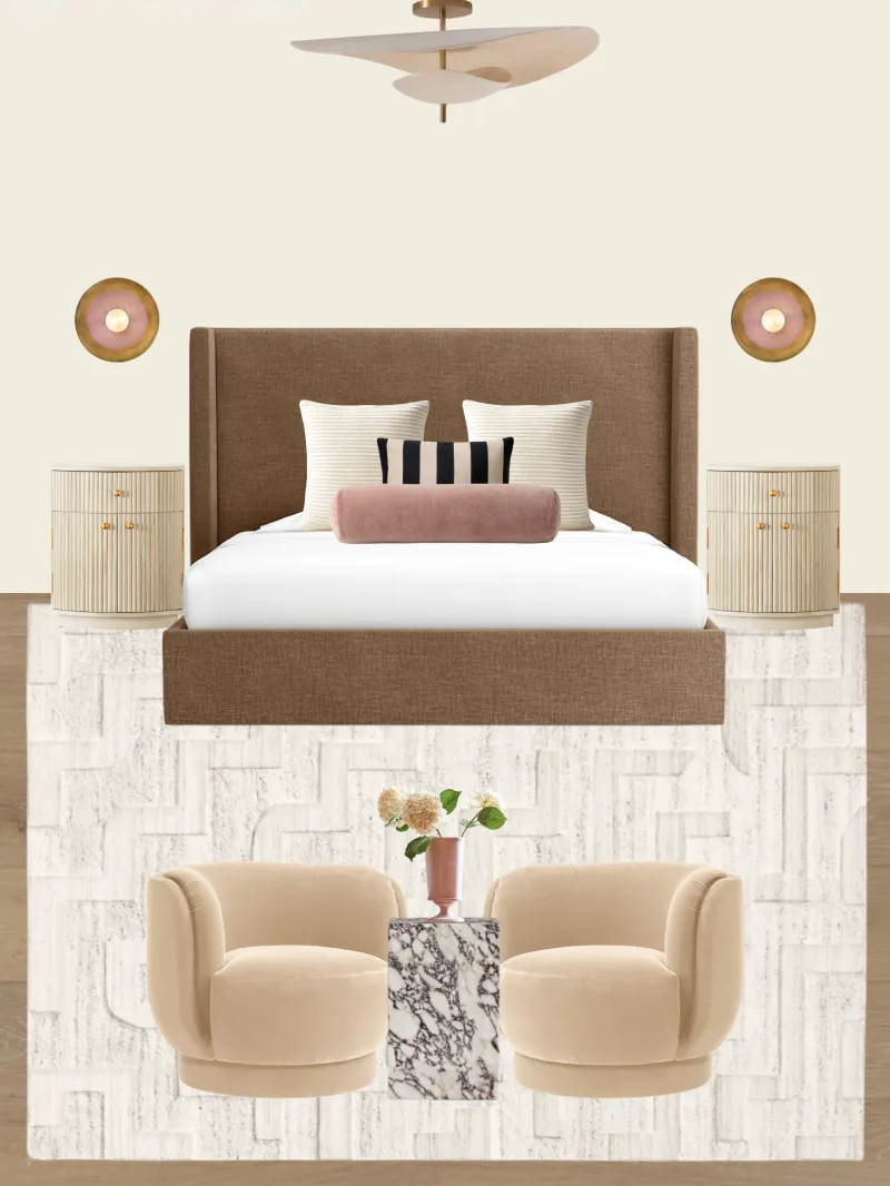 Blush Modern Bedroom