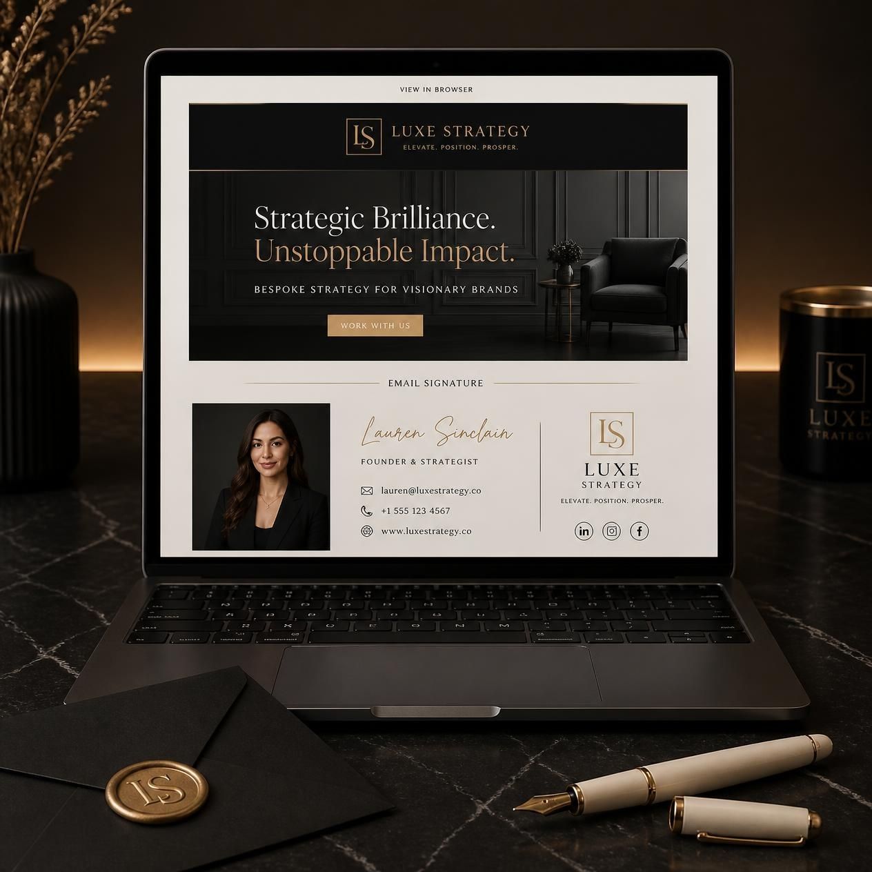 Luxury CRM Email & Signature Design Kit