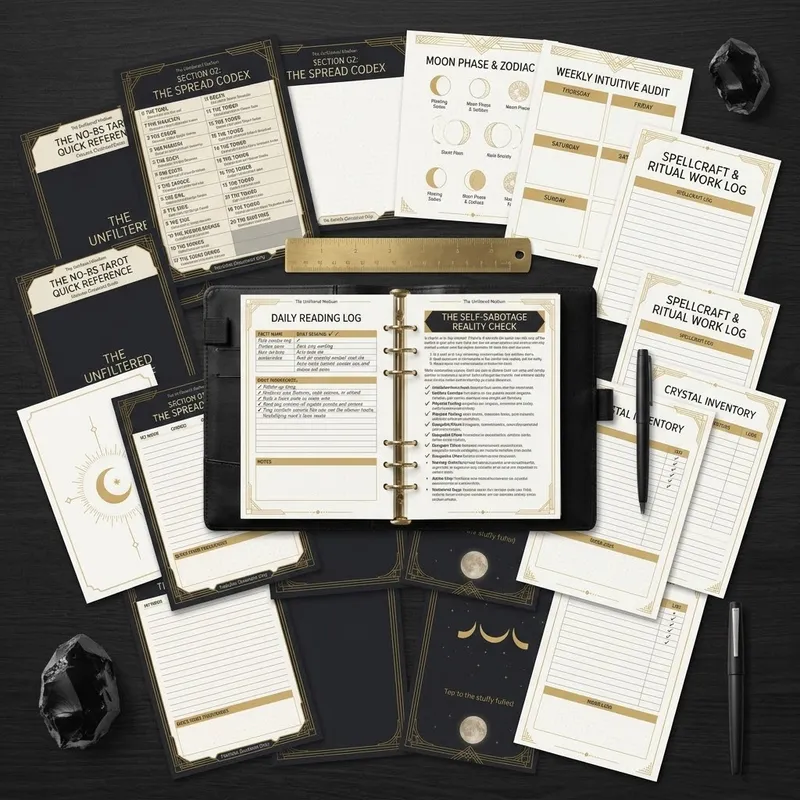 Printable Grimoire Pages & Spread Codex