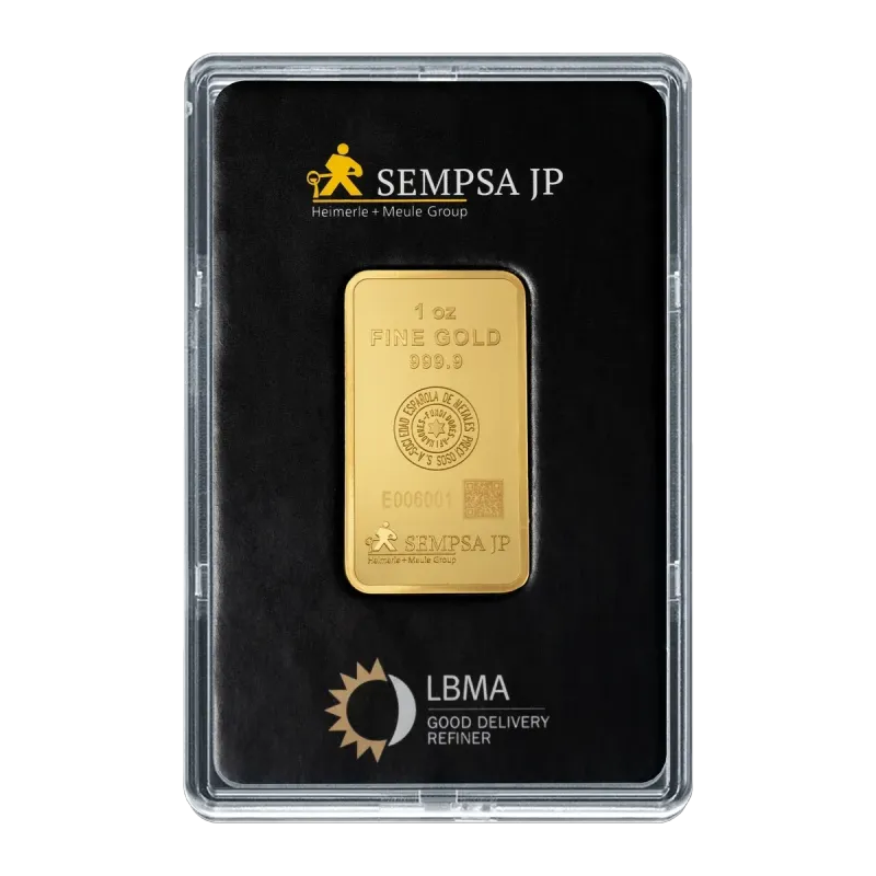 Lingote de oro SEMPSA 1 oz | 999,9 | LBMA