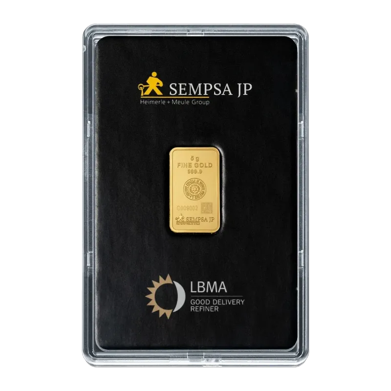 Lingote de oro SEMPSA 5 g | 999,9 | LBMA