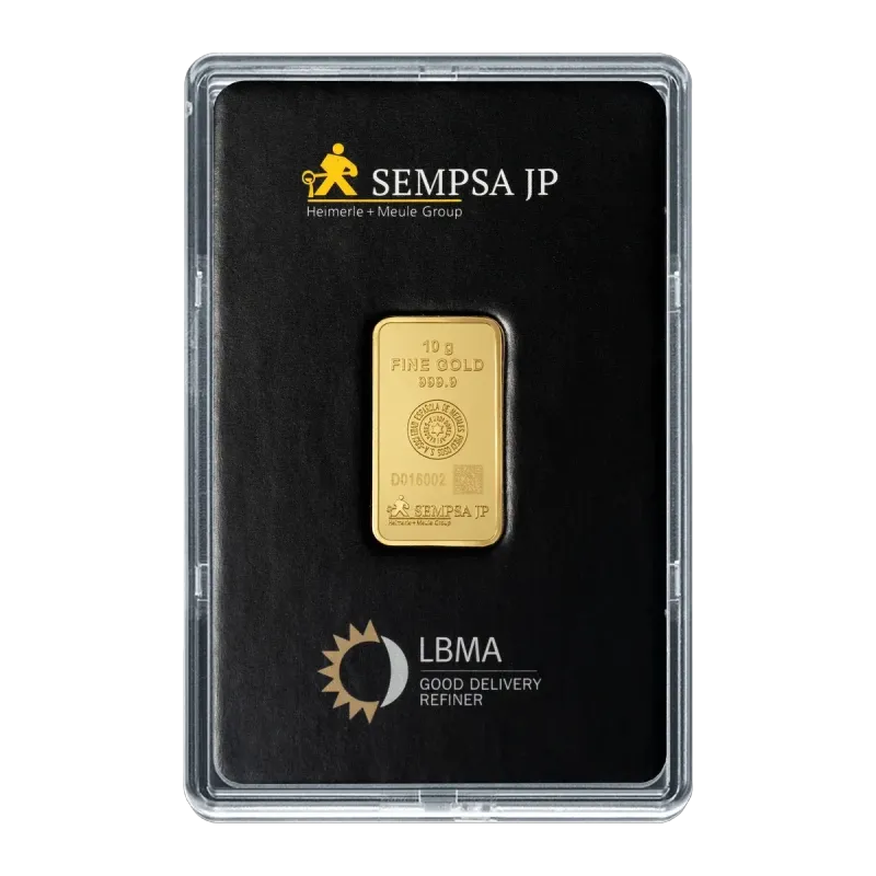 Lingote de oro SEMPSA 10 g | 999,9 | LBMA