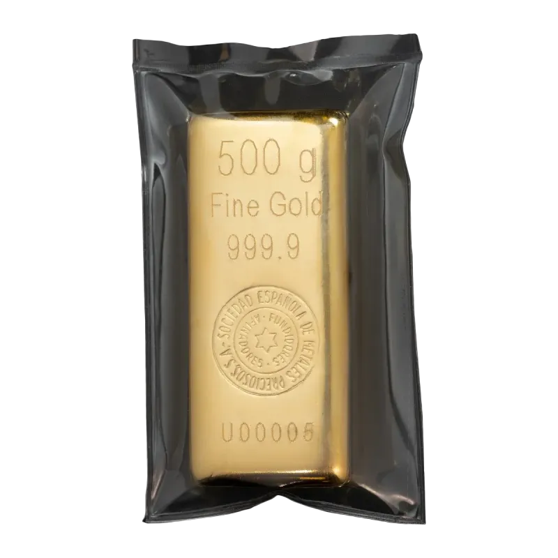 Lingote de oro SEMPSA 500 g | 999,9 | LBMA