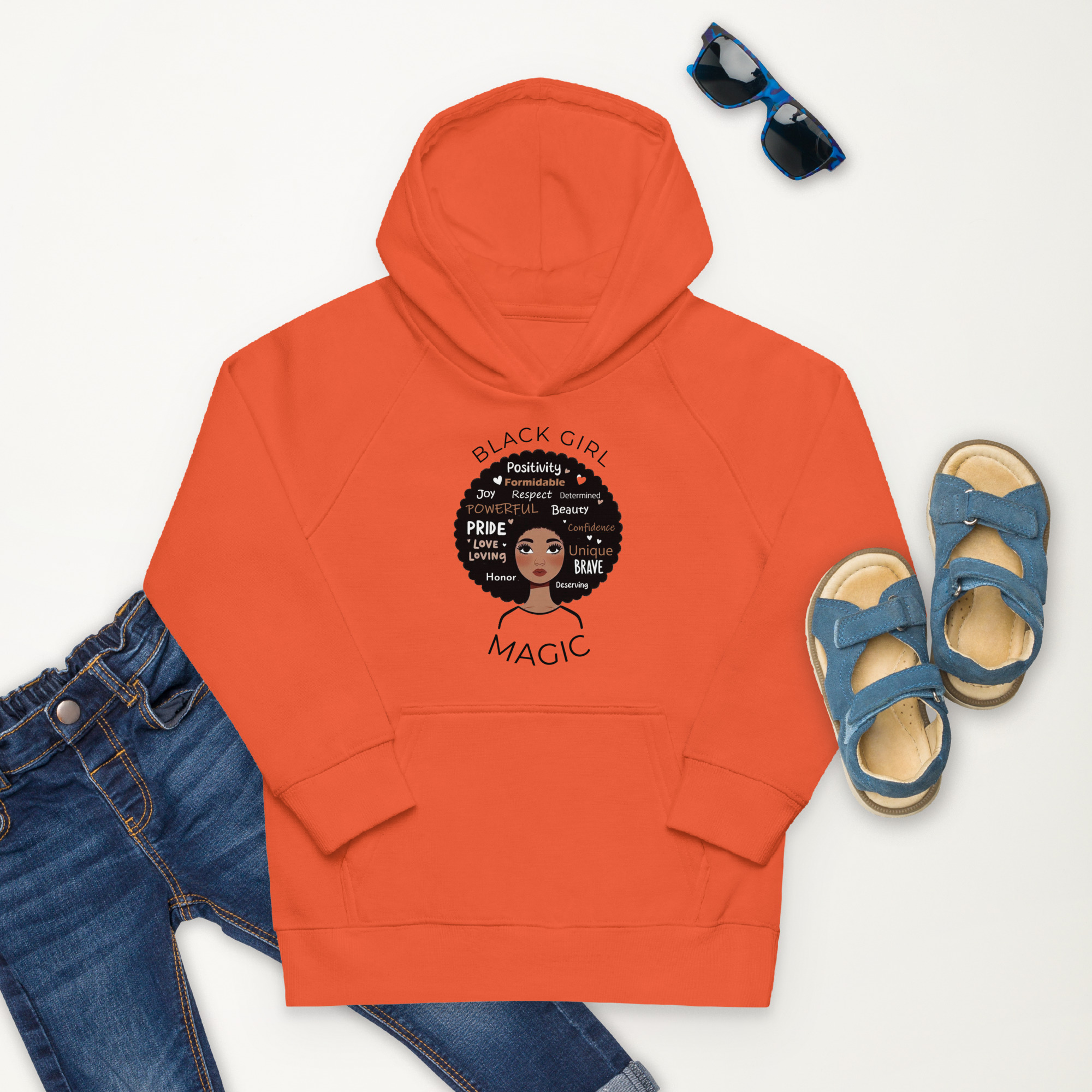 "Black Girl Magic" Kids eco hoodie