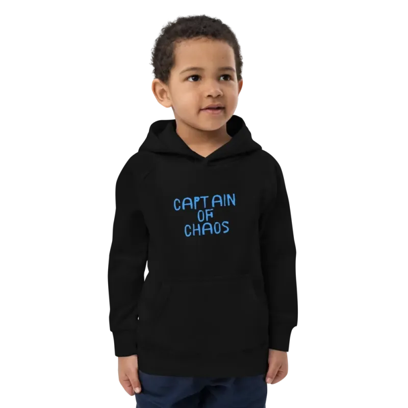 "Captain of Chaos" Kids eco hoodie
