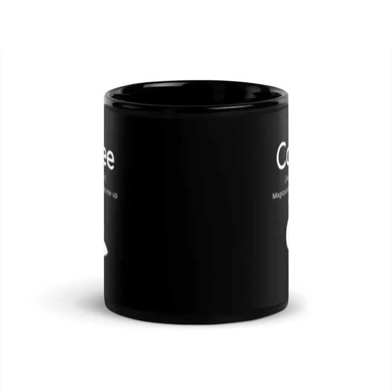 Coffee Lovers Black Glossy Mug