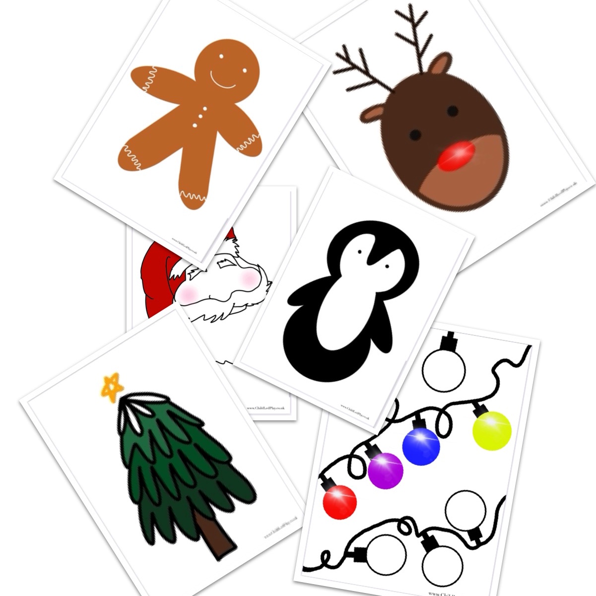 Christmas Playdough Mats download
