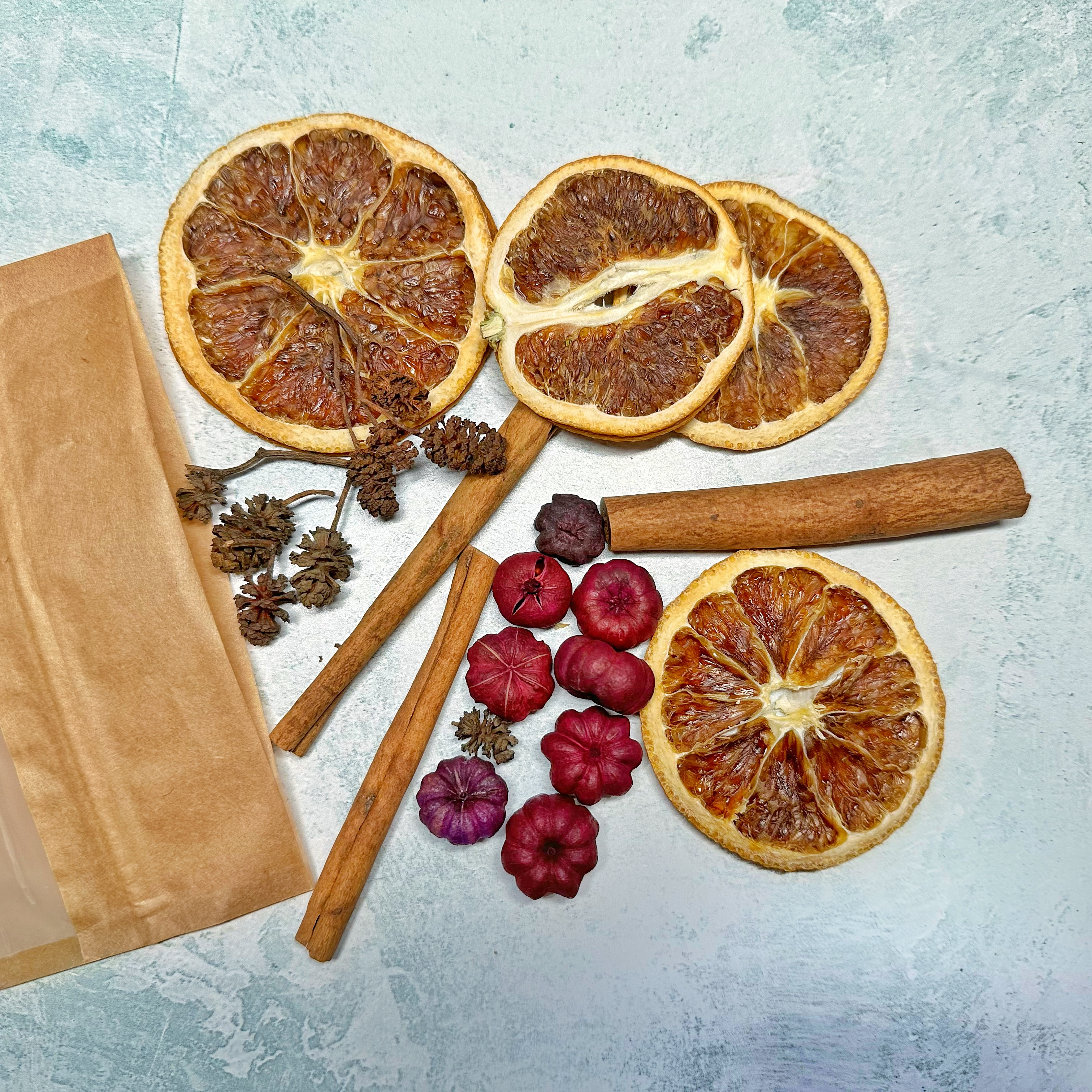 Sensory pouch of natural items