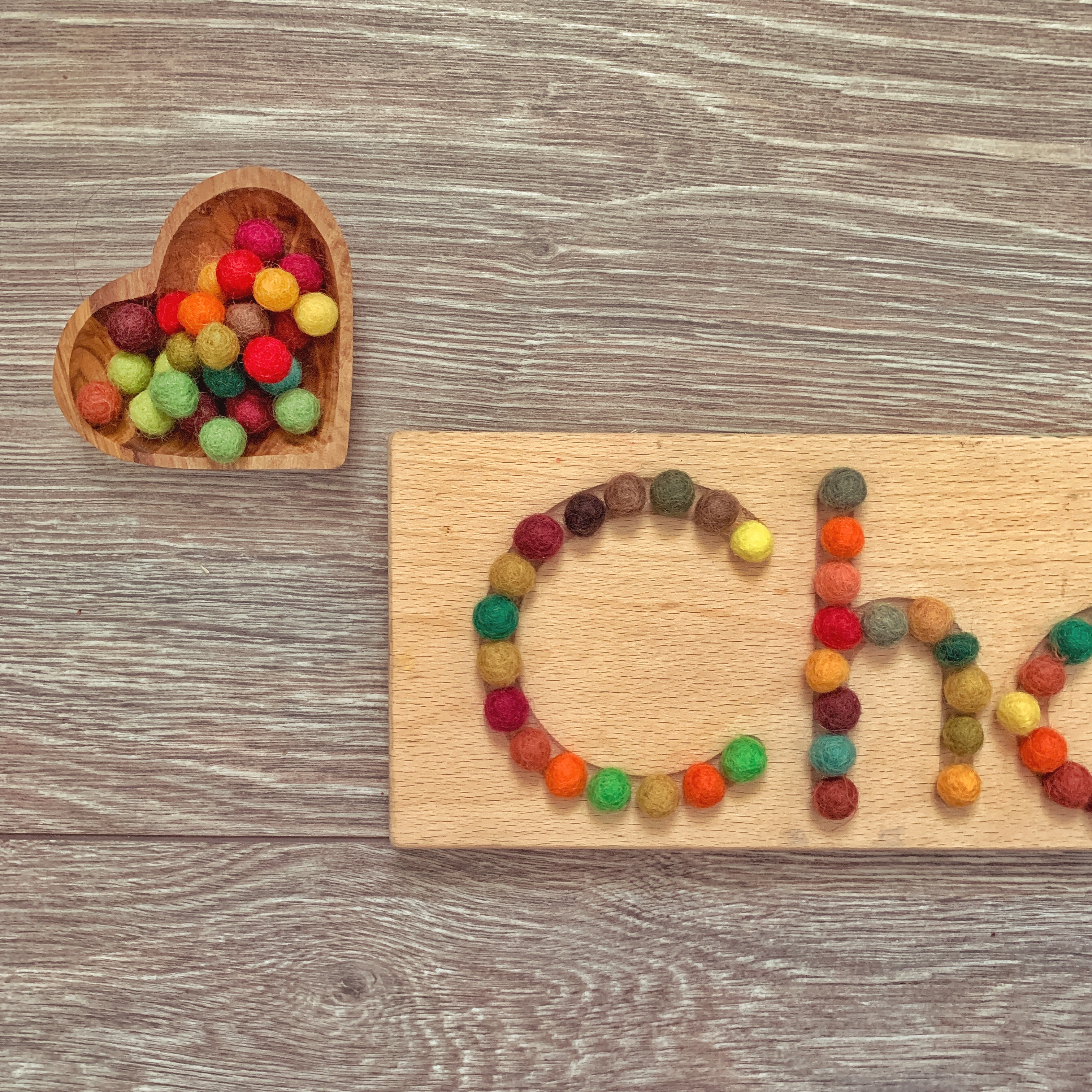1cm mini felt balls