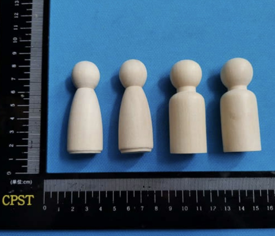 Blank wooden peg doll 65cm