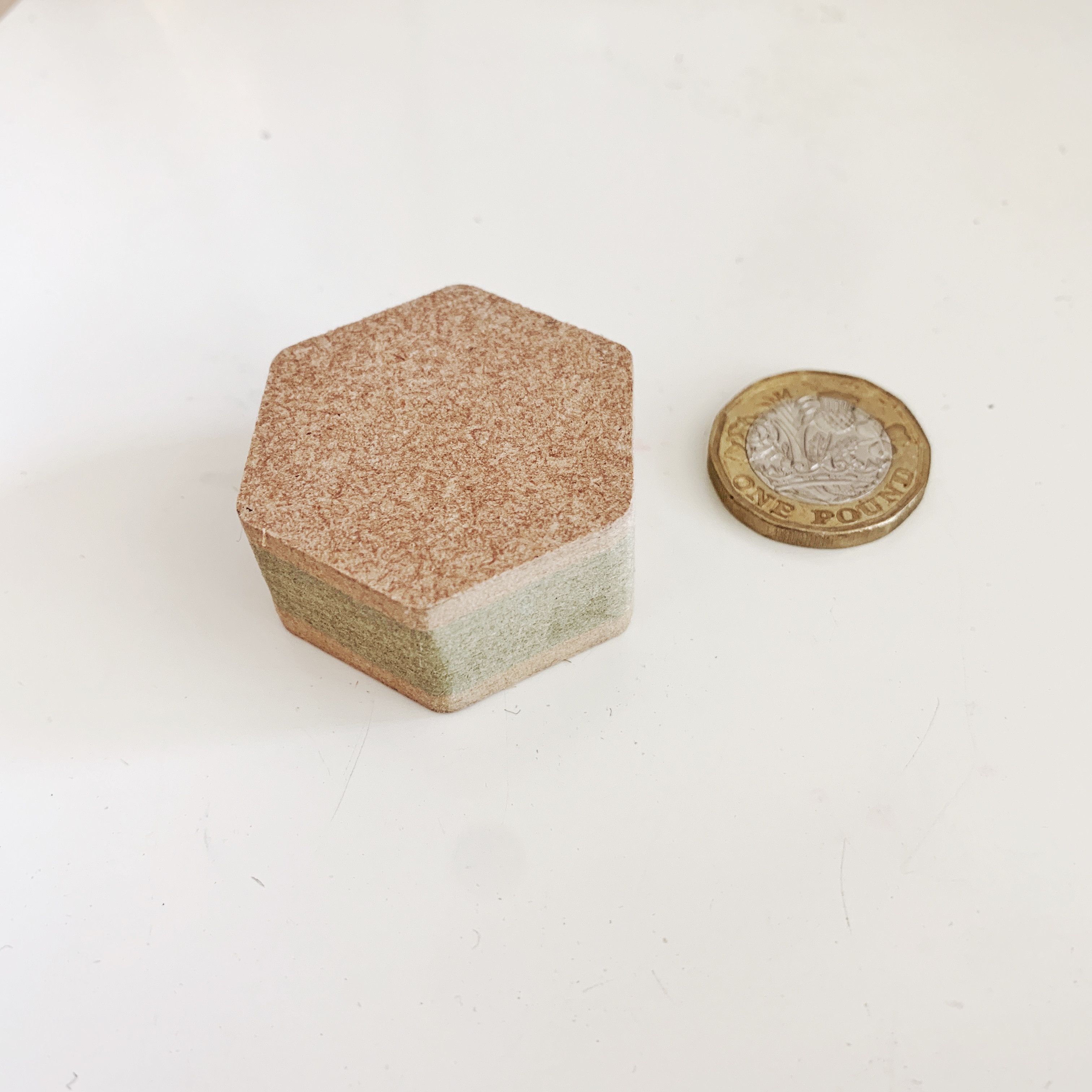 Blank wooden hexagon