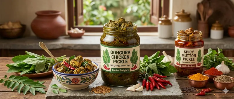 Gongura Chicken Pickle