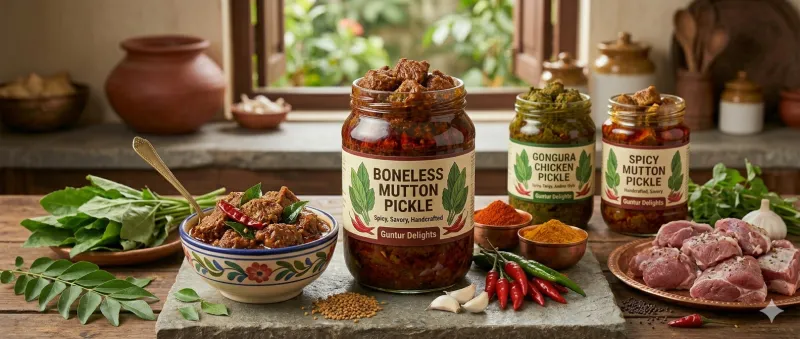 Boneless Mutton Pickle
