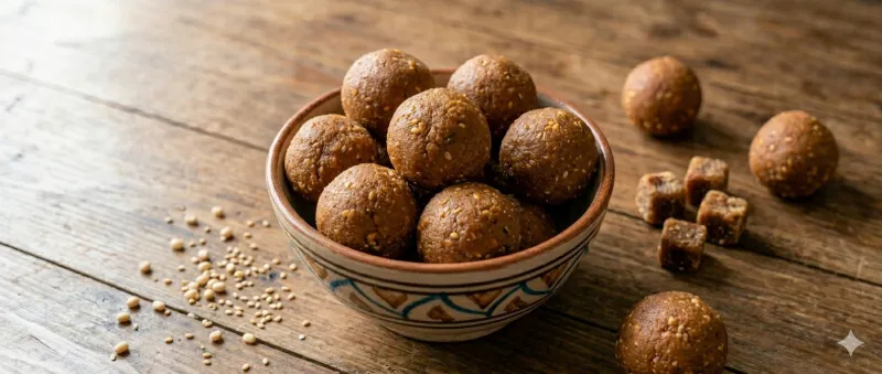 Bellam Sunnundalu (Jaggery Laddus)