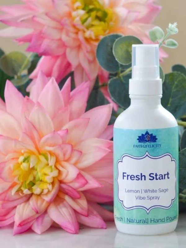 Fresh Start Vibe Spray | White Sage & Lemon Cleanse