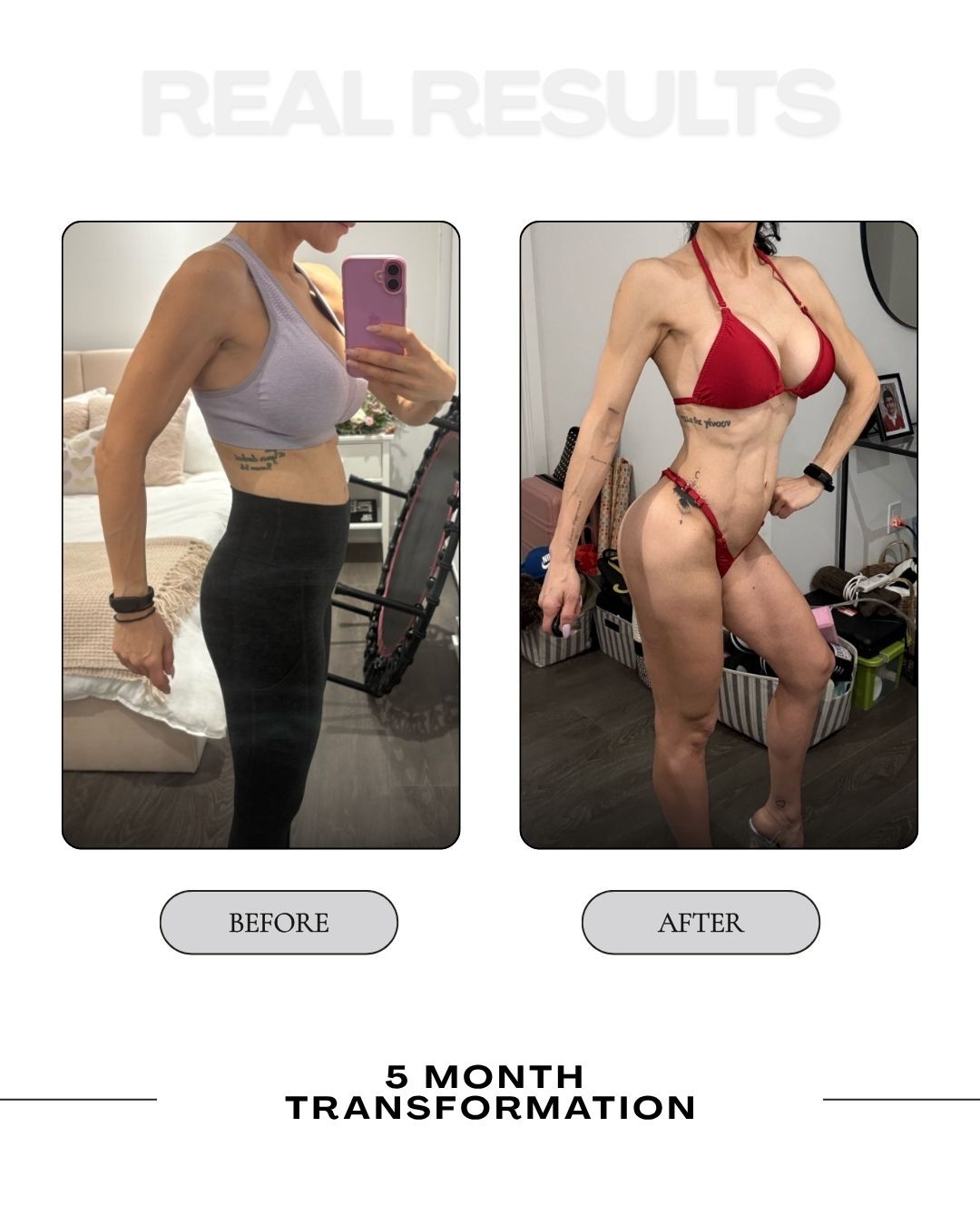 Client transformation before and after