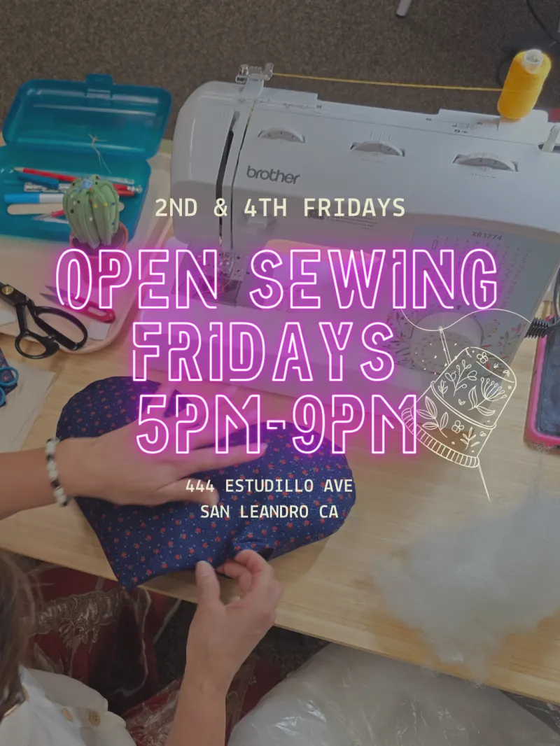 Open Sewing Fridays 2nd & 4th Fridays / 5pm-9pm