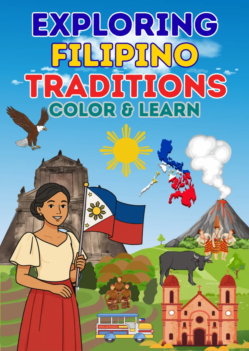 Philippine Culture Coloring Book for Kids – Printable Philippines Activity Pages