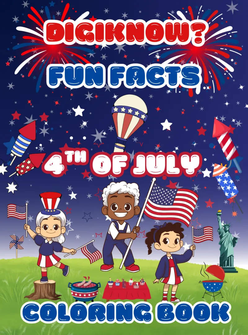 4th of July Coloring Book for Kids – Printable Independence Day Activity Pages