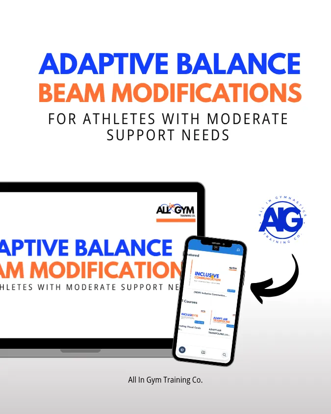 Adaptive Balance Beam Modifications for Athletes with Moderate Support Needs