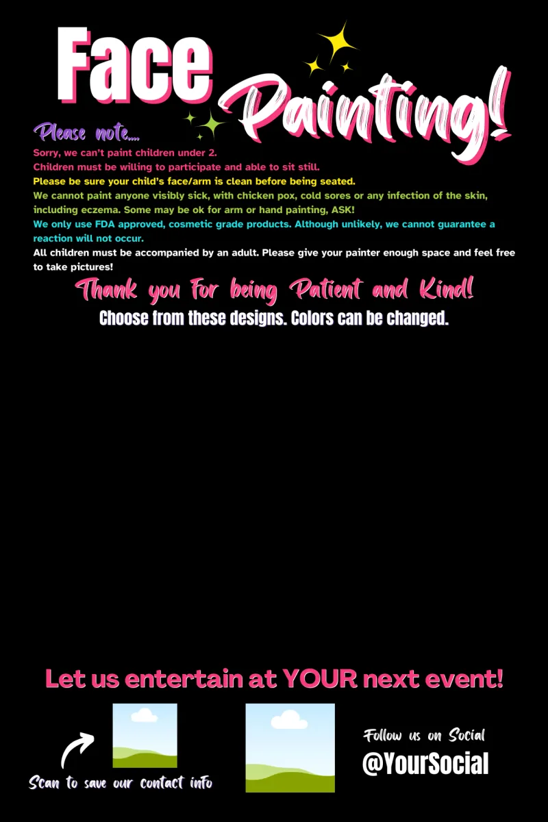 Black and Bold 24"x36" Poster Canva Template