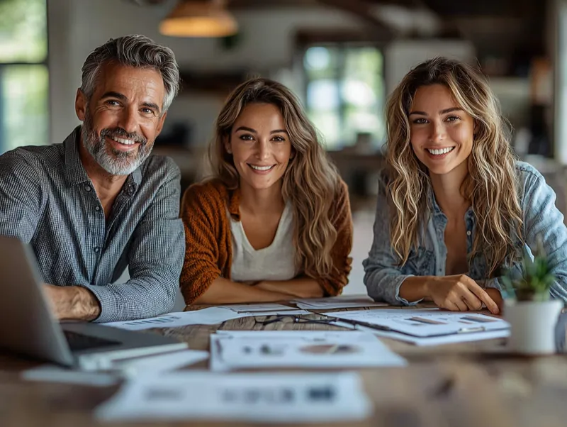 Title and escrow professional meeting with an Oregon homebuyer