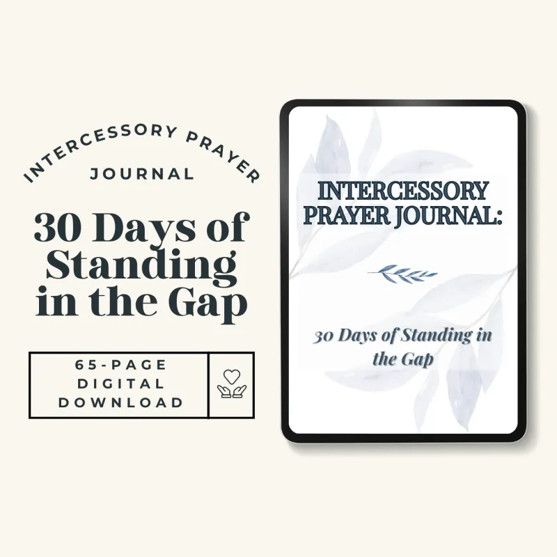 Intercessory Prayer Journal