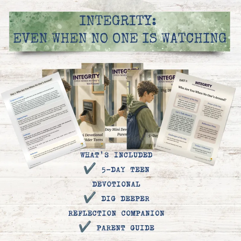 Integrity: Even When No One's Watching | Complete Teen Devotional Bundle