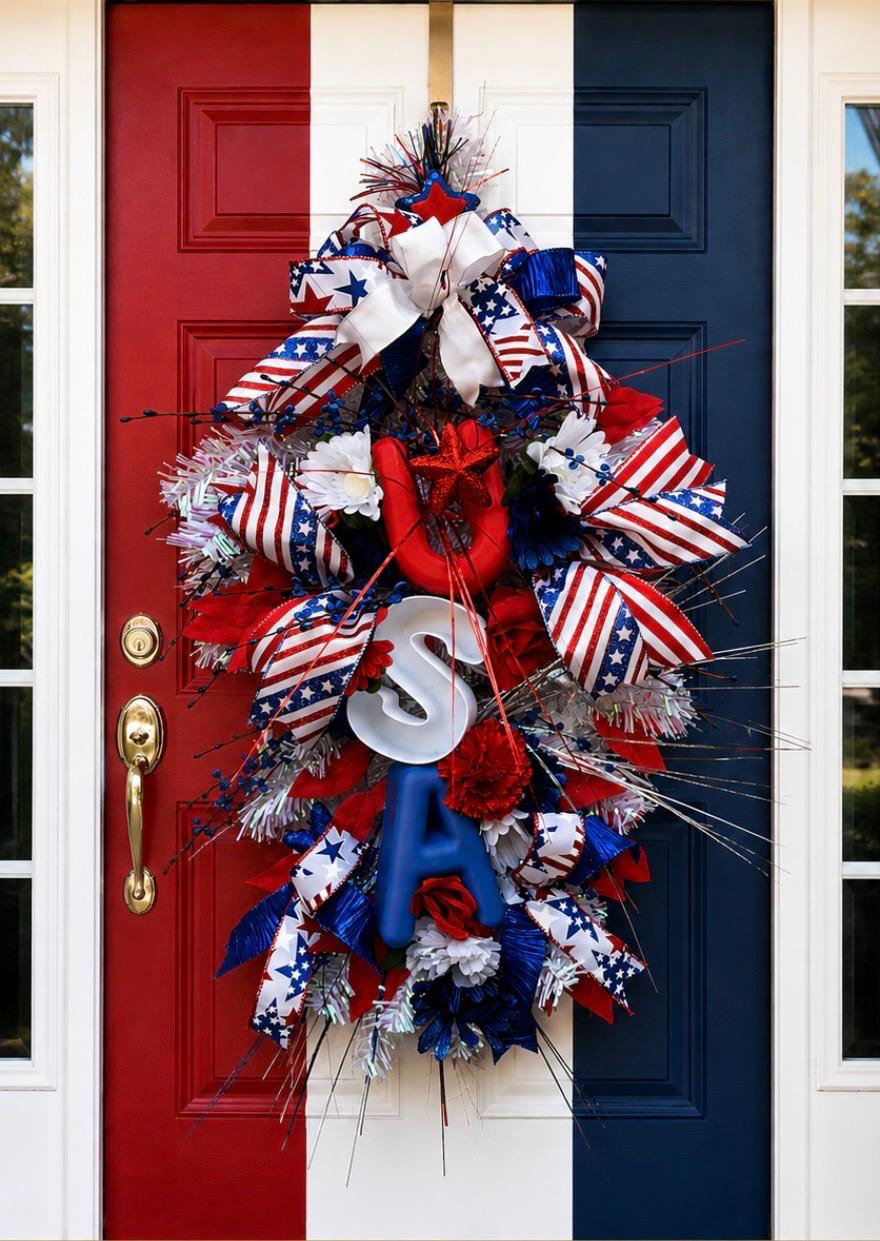 PATRIOTIC USA Door Swag