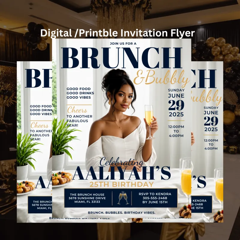 BRUNCH MAGAZINE COVER BIRTHDAY DINNER/PARTY
