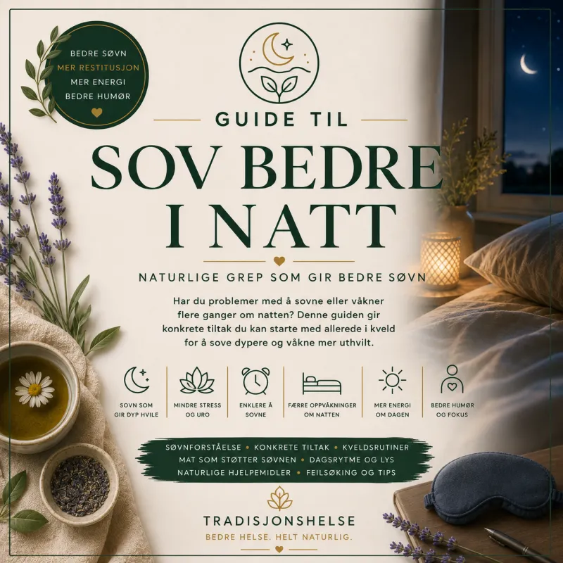 Sov bedre i natt – naturlige grep som gir bedre søvn