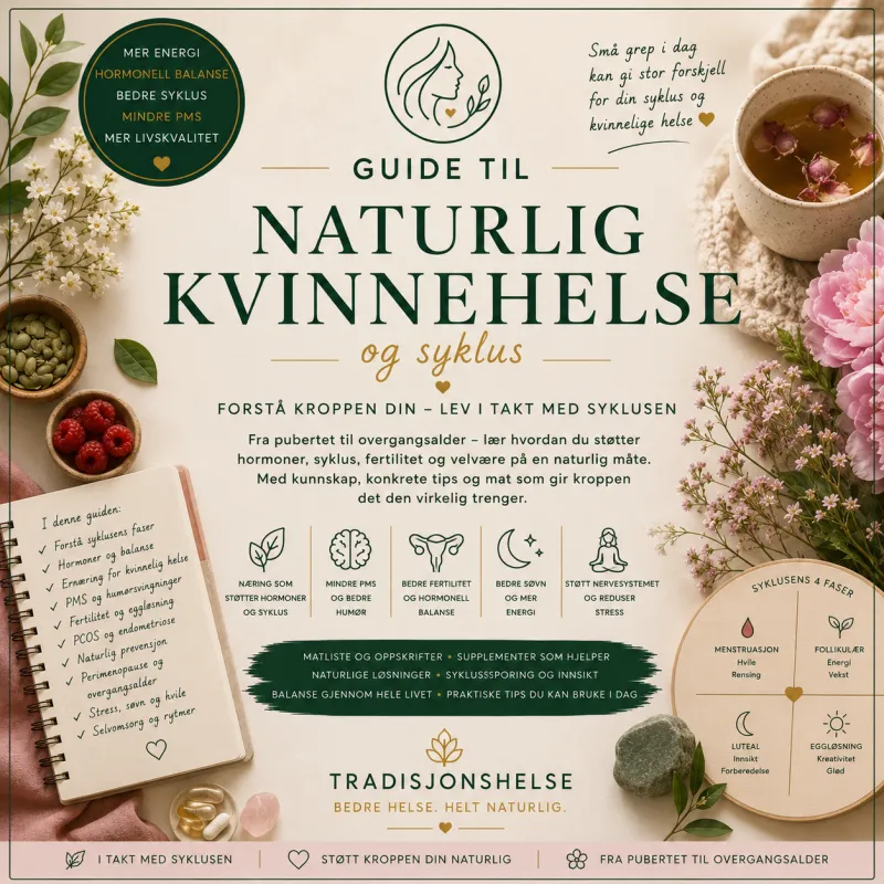 Naturlig kvinnesyklus – lær å jobbe med kroppen, ikke mot den